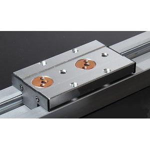 10mm=0.39" Inch Three Roller Bearing Linear Slide Block Without Linear Guide - VXB Ball Bearings