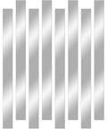 10 Pcs 304 Stainless Steel Strips 12 Inch By 1 Inch 0.02 Inch Thick Brushed Gap Filler Trim Strip Shim Stock For Kitchen Gap Filling DIY Craft Making