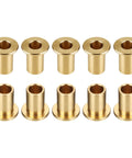 10 Pcs Flange Sleeve Bearings With 10mm Bore, 16mm OD And 20mm Length, 22mm Flange Diameter, 3mm Flange Thickness, Self Lubricating Sintered Bronze Bushings