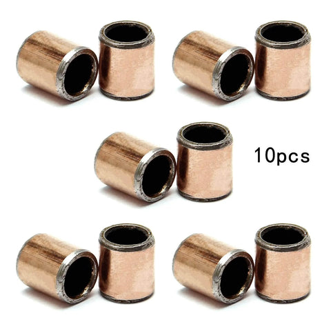 10 Pcs Sleeve Bearing 5mm Bore 7mm OD 8mm Length Oilless Wrapped Bronze Sintered Bushing For Sliding Parts In Machinery
