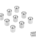 10 pcs stainless steel push fit spring ball plungers 7 x 6 mm, smooth action positioning plungers for mechanical devices displayed on white background