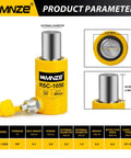 Image of 10T 50mm/2" Stroke Hydraulic Cylinder Jack Porta Power Ram Jack Single Acting Lifting Cylinder with dimensions and specifications.