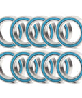 10x15x4mm Ball Bearings Set 6700 2RS Blue Rubber Sealed ABEC 3 High Precision Chrome Steel 52100 for RC Cars Boats Drones Pack of 10