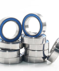 Stack of 10x15x4mm Ball Bearings Set 6700 2RS Blue Rubber Sealed ABEC 3 High Precision Chrome Steel 52100 for RC use