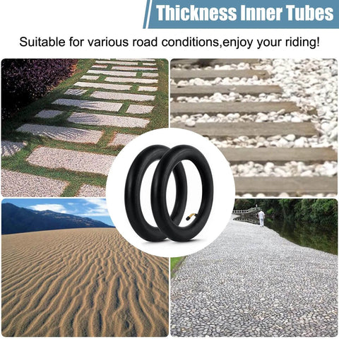 Inner Tire,10x2.125 Inner Tube for Electric Scooter Tire Replacement Wheels with 0° Valve Stem for varied road surfaces