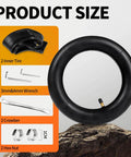 10x2.125 Inner Tube (2-Pack) for Electric Scooters – 0° Straight Valve Stem – Fits 10-Inch Tires with tools and accessories