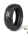 10x2.75-6.5 Scooter Tire Off Road, 10 Inch Tyre, Thickened Treaded Rubber for Electric Scooter Wheels, 1-pack, side view.