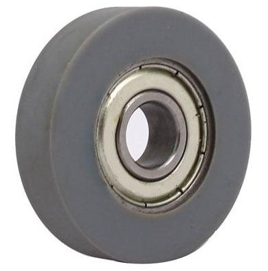 10x35x10 Polyurethane Rubber Bearing with tire 10x35x10mm Sealed Miniature - VXB Ball Bearings