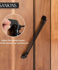 Heavy Duty Eleven And A Half Inch Self Closing Gate Spring For Outdoor Wooden And Vinyl Fences Built To Last with tension tool