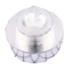 Twenty Piece SMD Round Nuts Surface Mount Columns For Circuit Boards Featuring M2x1.5 Threads Built From Tough Copper Tinned Material, showing a tinned copper round nut.