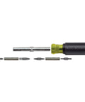 11 In 1 Screwdriver And Nut Driver Set With 8 Bits Including Phillips Slotted Torx And Square, 3 Nut Driver Sizes, Cushion Grip