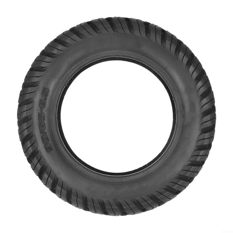Off-road 11 Inch Vacuum Tire 90/65-6.5 with grippy tread for Ultra and Zero11X electric scooters, top view of durable rubber tire.
