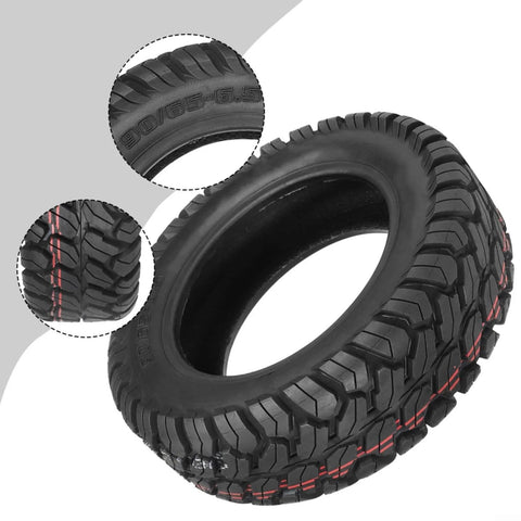 11 Inch Vacuum Tire 90/65-6.5 with grippy tread for Ultra and Zero11X electric scooters, deformation-resistant durable rubber.
