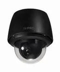 Heavy Duty Outdoor Network Security Camera Offering Crisp 2MP 1080p Video Quality with smooth PT tracking, sleek black dome design.