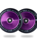 110mm AIR Scooter Wheels Black Purple Lightweight Durable Pro Scooter Wheels Designed for Smooth Control Easy Installation