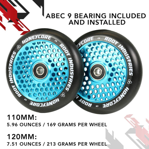 110mm Pro Scooter Wheels Black Blue Lightweight Durable Design for Smooth Control Easy Installation and Stable Trick Performance