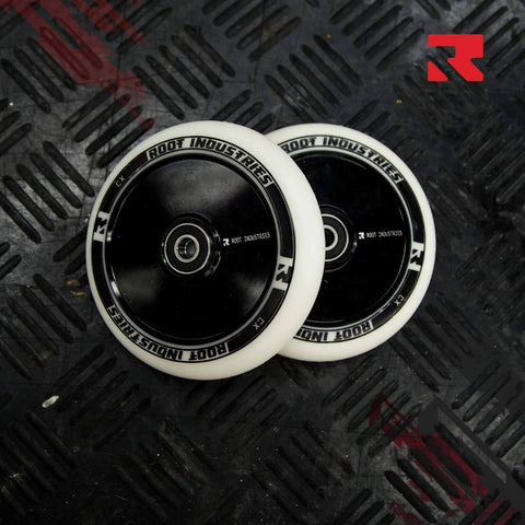 110mm AIR Scooter Wheels White Black Lightweight Durable Pro Scooter Wheels Built for Smooth Control Easy Installation