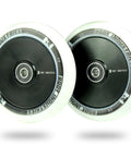 110mm AIR Scooter Wheels White Black Lightweight Durable Pro Scooter Wheels Built for Smooth Control Easy Installation