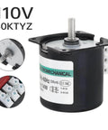 2.5RPM Synchronous Gear Motor, AC Motors 110V 60KTYZ CW/CCW High Torque Permanent Magnet Micro Electric Motor with 8mm shaft