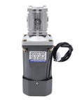 Worm Gear Reducer 14 mm Shaft Size 11 lb Load Capacity 1-Pack 110V 120W shown front view, strong housing, smooth gear mesh