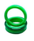 Static seal kit with green rubber O-ring seals for waterjet pump (two rings)
