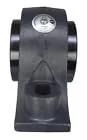 Moline Type-E heavy-duty two-bolt pillow block bearing, 2-15/16 in bore, black metal housing