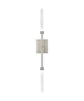 Solid Satin Nickel LED Wall Sconce With Zero Drama Setup And Chill 2700K Vibe Light For Easy Horizontal Vertical Flex Mounting In Modern Residential Spaces, vertical installation.