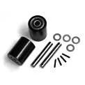 GPS Load Wheel Kit For Manual Pallet Jack CJ55 Fits Two Ultra-Poly 70D Load Wheel Assemblies With Bearings Axles And Fasteners Black