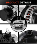 Close-up details of 11570 Alternator Replacement For Grand Caravan 2011-2020, Journey 2011-2019, Avenger 2011-2014, auto part