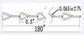 Diagram of Sixteen Gauge 15 Foot Zinc Plated Single Jack Chain for hanging signs with measurements.