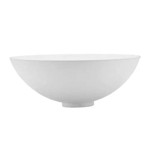 Premium White Acrylic Vessel Sink for Bathroom - Easy Installat Sink for Cara, Campers & Yachts - Modern Design, & Lightweight, round bowl shape.