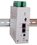 All In One Remote Station Monitor And Control With Web And SNMP Access For 4 Voltages, 4 Currents, 2 Temperatures, And 4 Relays shown mounted