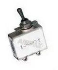 Top Shelf Two Pole Magnetic Circuit Breaker 7 Point 5 Amps Rated For 240 VAC And 50 DC with metal casing and toggle switch design.