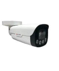 Rock Solid 5MP Outdoor Bullet Security Camera With 12X Optical Zoom Sharp Extreme WDR Processing Crisp Night Vision Out To 328 Feet side view.