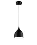 Dark Antique Farmhouse Pendant Light with Single Hanging Shade in a sleek black finish, ideal for rustic interiors.