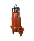 1.5 HP Submersible Sewage Pump 25 Ft Cord 3in Discharge Single Phase 208 230V Manual Float Switch in red metal casing.