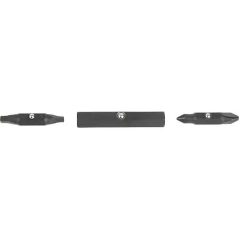 7 driver bits from the 11-In-1 Ratcheting Screwdriver And Nut Driver Kit With Impact Rating, shown in close-up view.