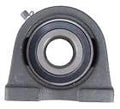 1-1/4 Inch Tapped Base Pillow Block Bearing With Wide Inner Ring And Two Set Screws For Shaft, front view
