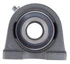 1-1/4 Inch Tapped Base Pillow Block Bearing With Wide Inner Ring And Two Set Screws For Shaft, front view