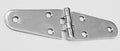 Marine Grade Stainless Steel Strap Hinge 5-3/4 Inch Long With Welded Stainless Pin 1/8 Inch Thick shown flat view