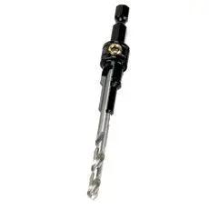 Two Piece Confirmat Screw Drill Bit Set 7x50mm With One Quarter Inch Hex Shank For PoziDrive Easy Brad Point Replacement Works With 5x40 And 7x50 Confirmat Screws Made In The USA