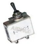 Rock Solid Magnetic Circuit Breaker With Two Poles And One Amp Rating For 240 VAC 50 VDC Circuits, dual pole switch with toggle.