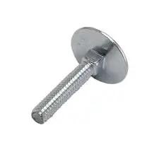 Rock Solid 3/8-16 X 3-1/2 In Elevator Bolts Featuring Square Neck Design And Flush Countersunk Head For Heavy Duty Belt Conveyors Zinc Steel Fasteners Pack Of 25, close-up of fastener.
