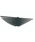 Modern Black Led Wall Sconce Featuring Sculptural Kinetic Wings delivers warm layered glow with unique wing design.