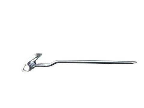 Side view of Fold Down Strap Reverse Hinge For Cargo Enclosed Utility Semi Trailers With Tuck Under Design 12 Inch Long zinc-plated steel