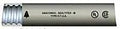 Built Like A Tank Gray Flexible Conduit Roll Fifty Feet Long 1 1/4 Inch Diameter With Uv Guard Flame Proof Pvc Sheath drop direct in wet concrete, detailed view of conduit section.