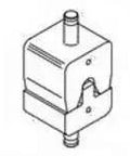 Pro Grade 4/0 Wire Crimping Die Assembly For Sealed Copalum Terminals Heavy Duty P/N 314948-1 top view of rugged crimping die.