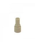 Beige plastic outlet poppet 011040-1 for waterjet cutting machines; front view.