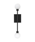 Straight Up Sleek Matte Black Led Wall Sconce Featuring Zero Hassle Mounting And Smooth Dimming For A Chill 2700K Warm Glow Designed To Look Fresh Vertical Or Horizontal In Modern Baths, top view.