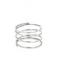 Check valve spring; close-up of a small silver metal coil.